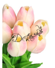 Tulipany sylikonowe piankowe gumowe jak żywe 34cm 7szt bukiet