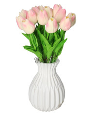 Tulipany sylikonowe piankowe gumowe jak żywe 34cm 7szt bukiet