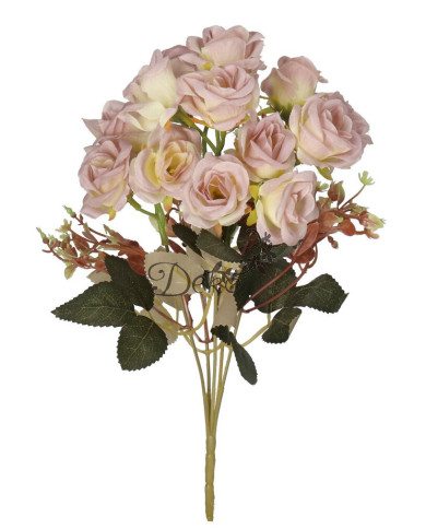 Róża róże bukiet sztuczne kwiaty jak żywe 33cm 5 gałązek