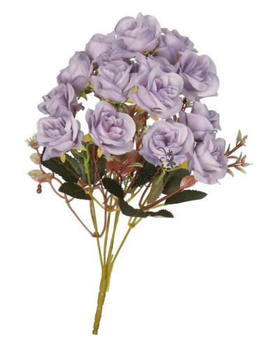 Róża róże bukiet sztuczne kwiaty jak żywe 33cm 5 gałązek