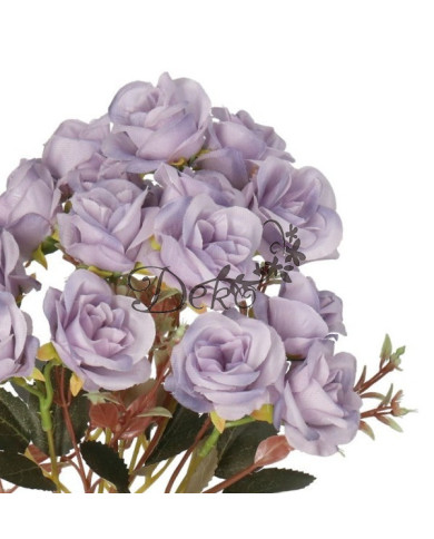 Róża róże bukiet sztuczne kwiaty jak żywe 33cm 5 gałązek