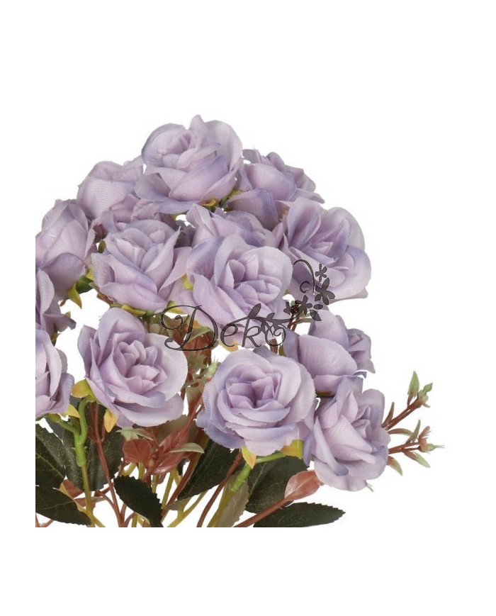 Róża róże bukiet sztuczne kwiaty jak żywe 33cm 5 gałązek