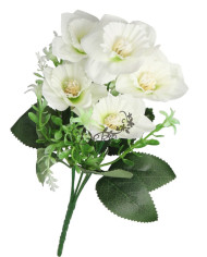 Żonkile w bukiecie żonkil sztuczne kwiaty 30cm 5 główek