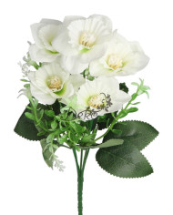 Żonkile w bukiecie żonkil sztuczne kwiaty 30cm 5 główek