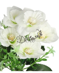 Żonkile w bukiecie żonkil sztuczne kwiaty 30cm 5 główek