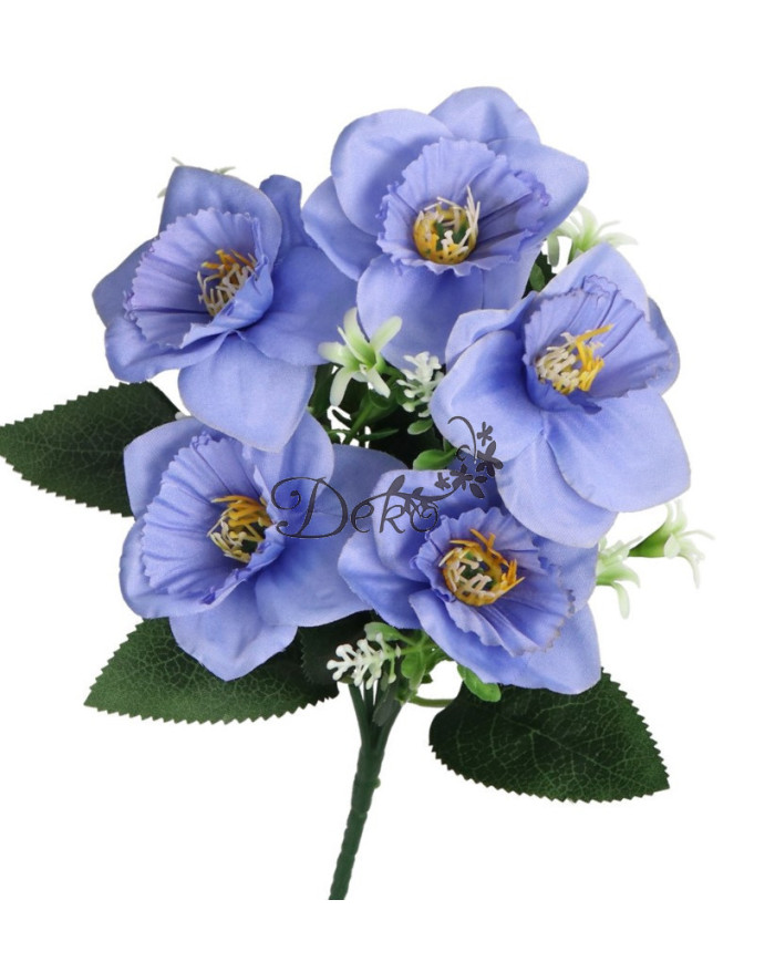 Żonkile w bukiecie żonkil sztuczne kwiaty 30cm 5 główek