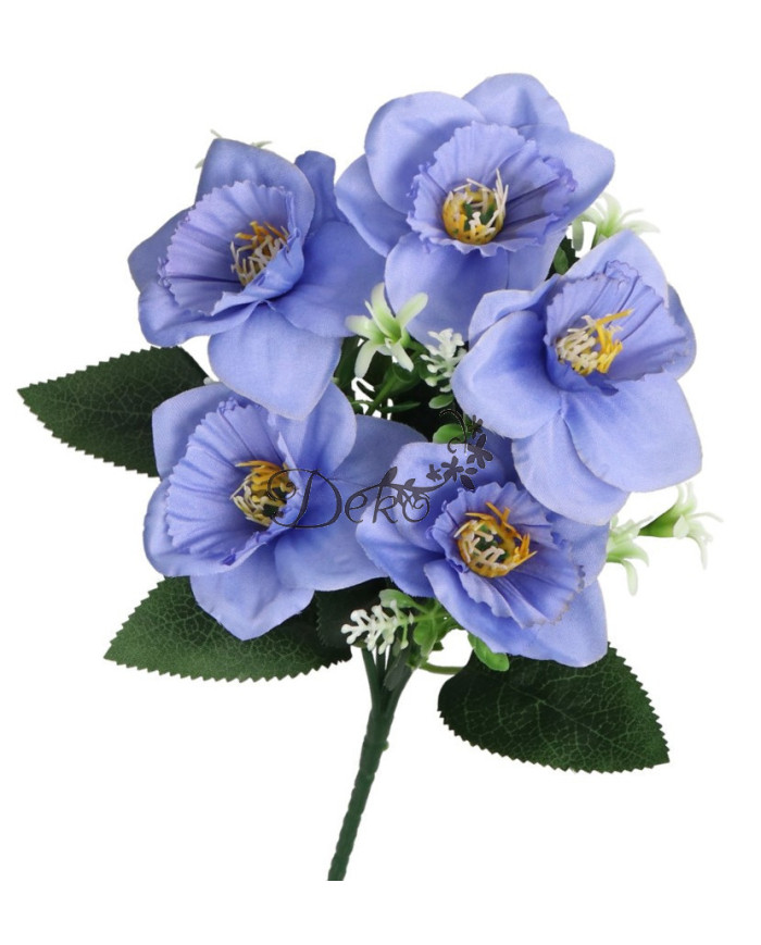 Żonkile w bukiecie żonkil sztuczne kwiaty 30cm 5 główek