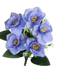 Żonkile w bukiecie żonkil sztuczne kwiaty 30cm 5 główek