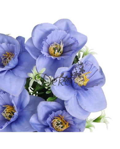 Żonkile w bukiecie żonkil sztuczne kwiaty 30cm 5 główek