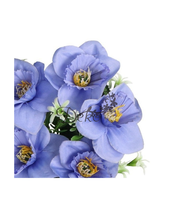 Żonkile w bukiecie żonkil sztuczne kwiaty 30cm 5 główek