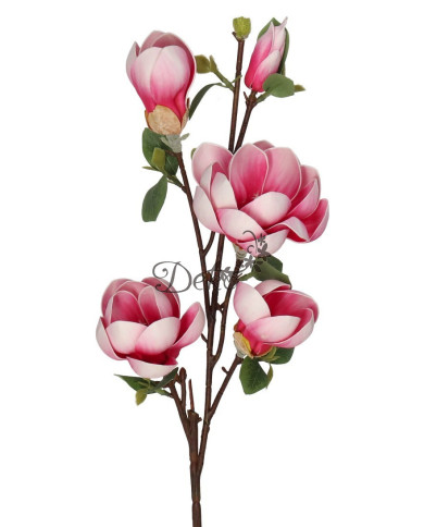 Magnolia piankowa jak żywa sztuczne kwiaty piankowe 86cm 5 główek