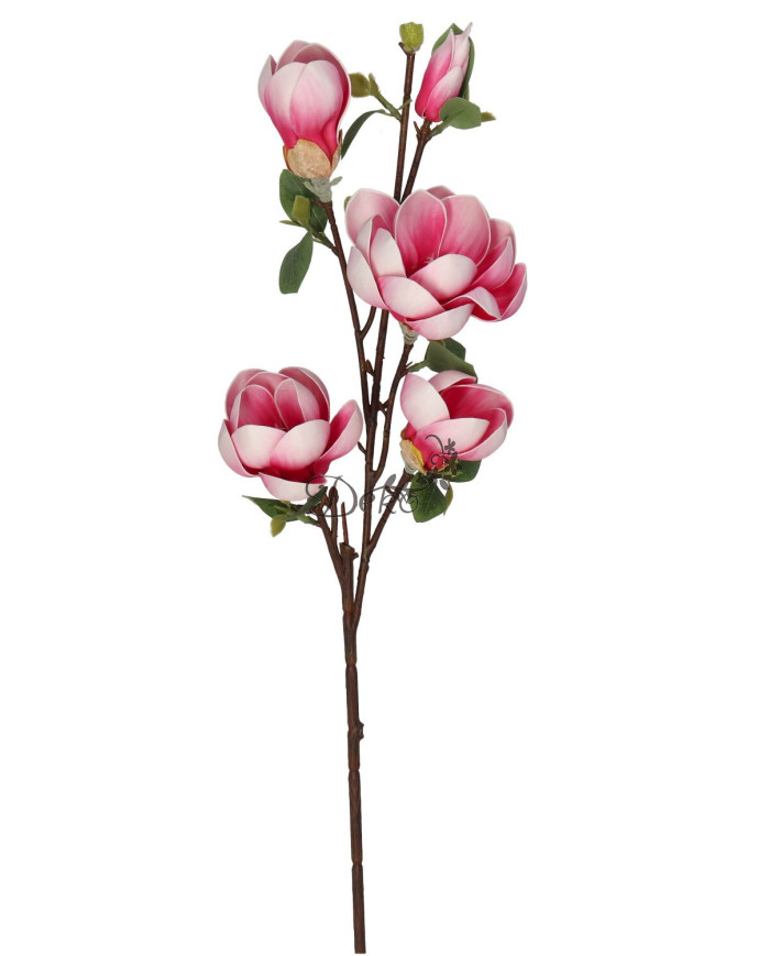 Magnolia piankowa jak żywa sztuczne kwiaty piankowe 86cm 5 główek