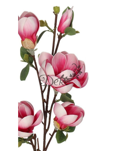 Magnolia piankowa jak żywa sztuczne kwiaty piankowe 86cm 5 główek