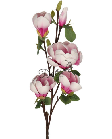 Magnolia piankowa jak żywa sztuczne kwiaty piankowe 86cm 5 główek