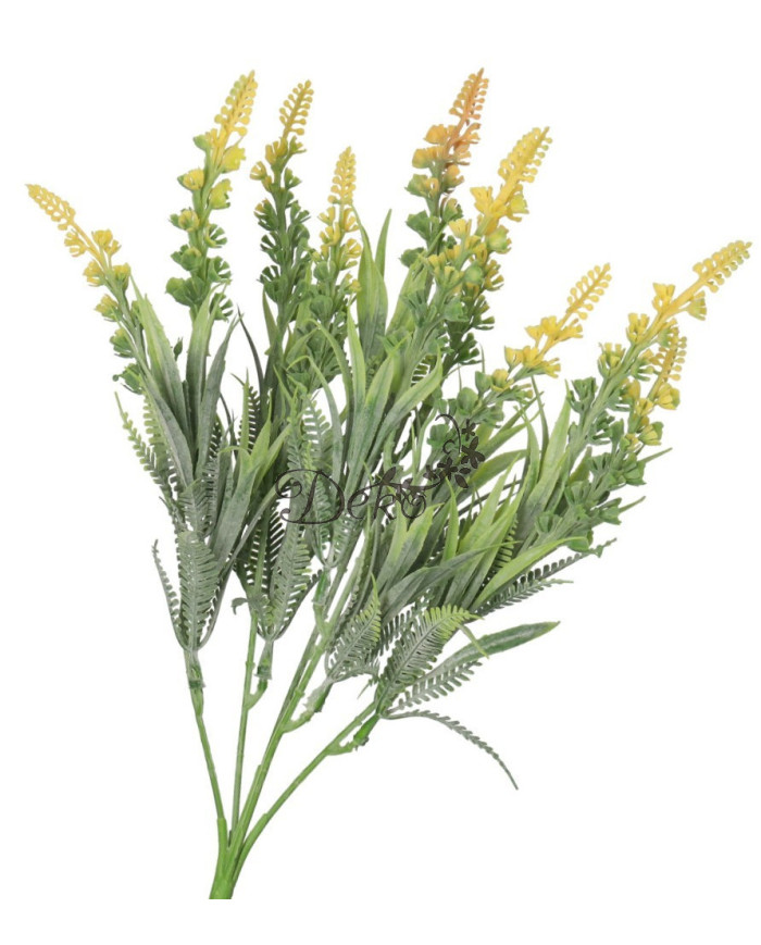 WRZOS SZTUCZNE KWIATY ROŚLINY BUKIET GĘSTY GAŁĄZKI 35CM