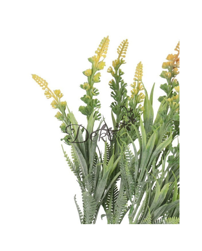 WRZOS SZTUCZNE KWIATY ROŚLINY BUKIET GĘSTY GAŁĄZKI 35CM