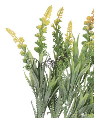 WRZOS SZTUCZNE KWIATY ROŚLINY BUKIET GĘSTY GAŁĄZKI 35CM