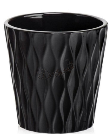 DONICZKA OSŁONKA CERAMICZNA CZARNA 16 CM