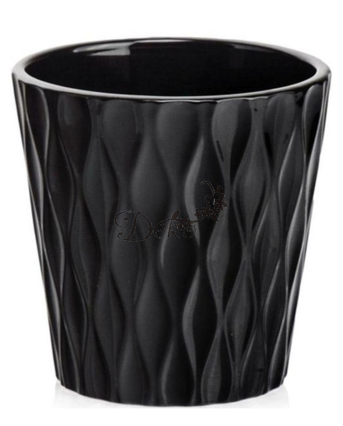 DONICZKA OSŁONKA CERAMICZNA CZARNA 16 CM