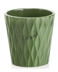 DONICZKA OSŁONKA CERAMICZNA OLIWKOWA 16 CM