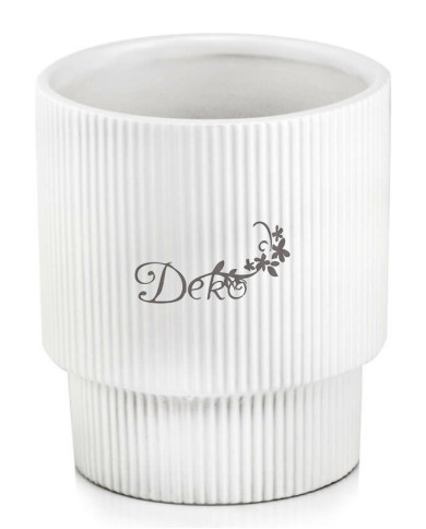 Doniczka ceramiczna osłonka biała do storczyka