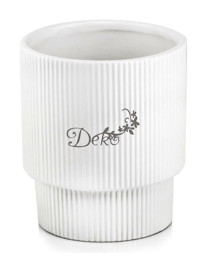 Doniczka ceramiczna osłonka biała do storczyka