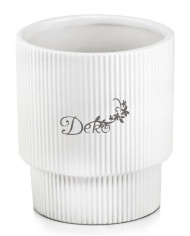 Doniczka ceramiczna osłonka biała do storczyka