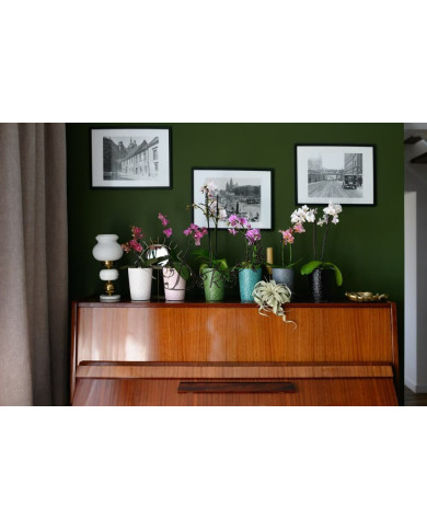 Doniczka ceramiczna osłonka biała do storczyka