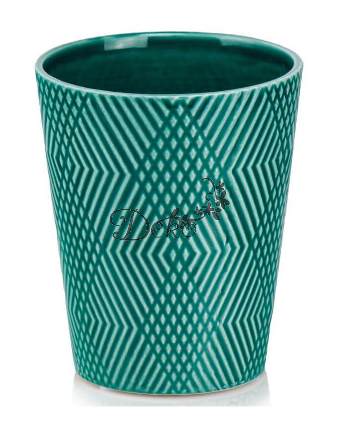 Doniczka ceramiczna osłonka oliwkowa do storczyka