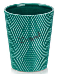 Doniczka ceramiczna osłonka oliwkowa do storczyka