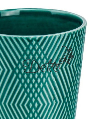 Doniczka ceramiczna osłonka oliwkowa do storczyka