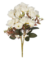 Róża róże bukiet sztuczne kwiaty jak żywe 33cm 5 gałązek