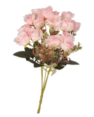 Róża róże bukiet sztuczne kwiaty jak żywe 33cm 5 gałązek