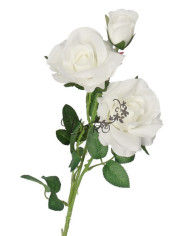 RÓŻA POJEDYNCZA JAK ŻYWA DUŻA 62CM SATYNOWA SZTUCZNE KWIATY RÓŻE