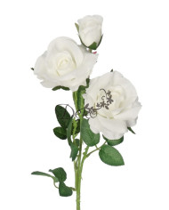 RÓŻA POJEDYNCZA JAK ŻYWA DUŻA 62CM SATYNOWA SZTUCZNE KWIATY RÓŻE