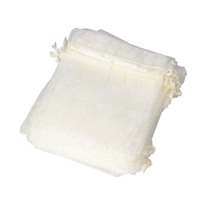 WORECZKI Z ORGANZY 20SZT 7X9CM KOMUNIA ŚLUB