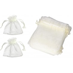 WORECZKI Z ORGANZY 20SZT 7X9CM KOMUNIA ŚLUB