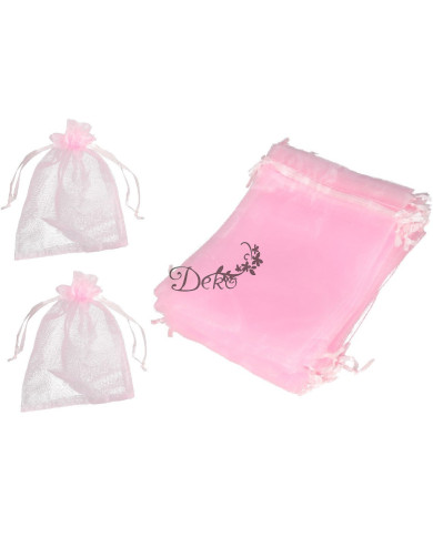 WORECZKI Z ORGANZY 20SZT 7X9CM KOMUNIA ŚLUB