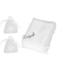 WORECZKI Z ORGANZY 20SZT 7X9CM KOMUNIA ŚLUB