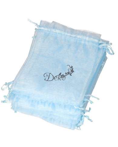 WORECZKI Z ORGANZY 20SZT 7X9CM KOMUNIA ŚLUB