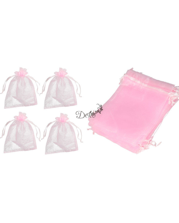 WORECZKI Z ORGANZY 20SZT 9X12CM KOMUNIA ŚLUB