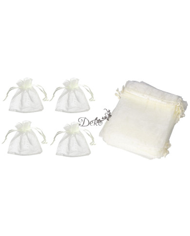 WORECZKI Z ORGANZY 20SZT 9X12CM KOMUNIA ŚLUB