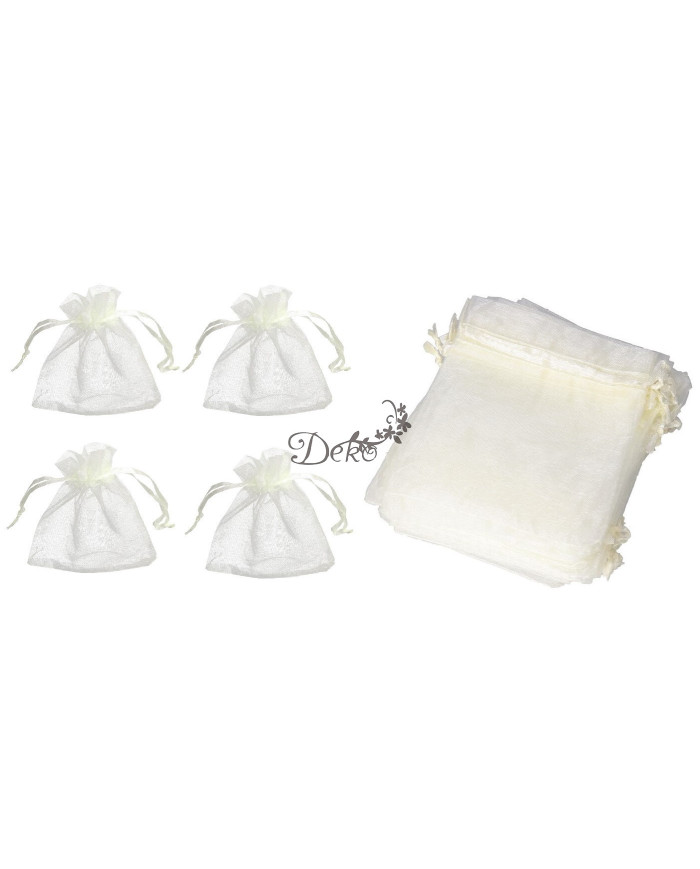 WORECZKI Z ORGANZY 20SZT 9X12CM KOMUNIA ŚLUB