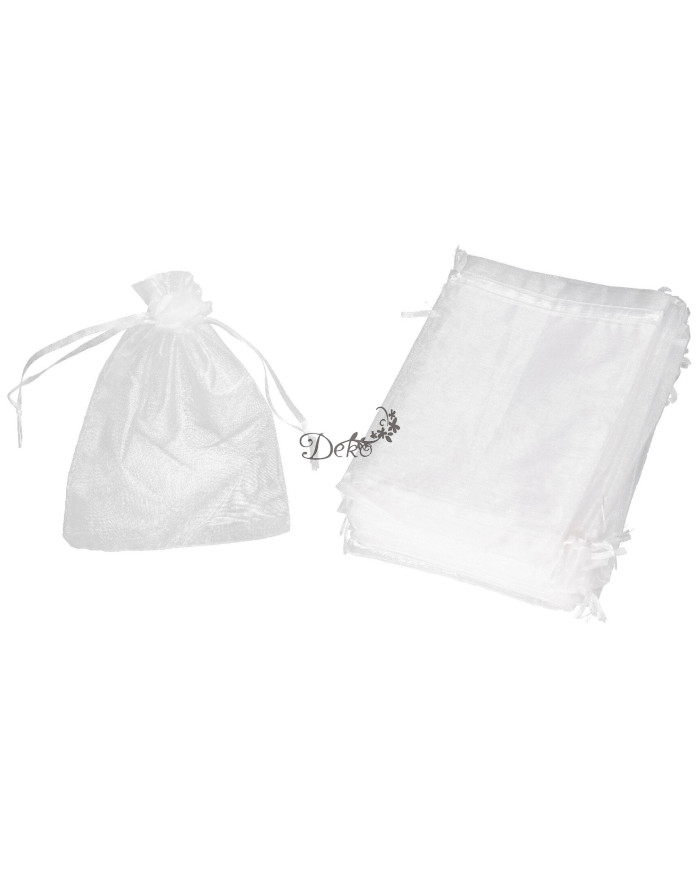 WORECZKI Z ORGANZY 20SZT 13X18CM KOMUNIA ŚLUB