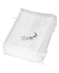 WORECZKI Z ORGANZY 20SZT 13X18CM KOMUNIA ŚLUB