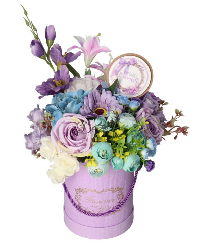 Flower box dla mamy prezent na dzień mamy kwiaty premium