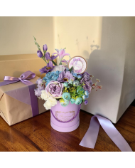 Flower box dla mamy prezent na dzień mamy kwiaty premium