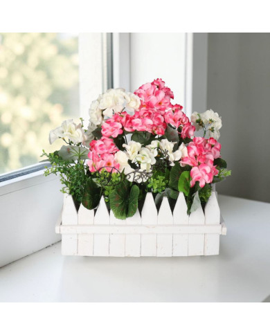 PELARGONIA W DONICZCE SZTUCZNE KWIATY JAK ŻYWE