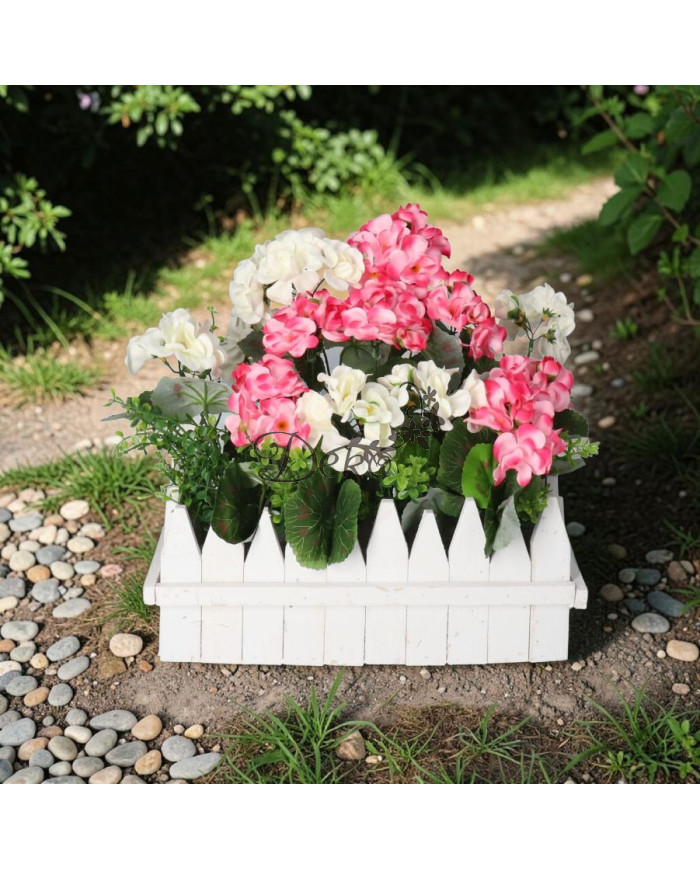 PELARGONIA W DONICZCE SZTUCZNE KWIATY JAK ŻYWE