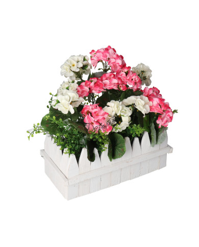 PELARGONIA W DONICZCE SZTUCZNE KWIATY JAK ŻYWE
